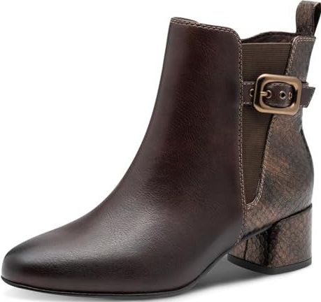 Marco Tozzi - Chelsea Boot - F-breedte - 13 cm Schafthoogte - 45 mm Blockhak