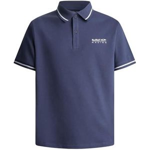 Red Bull Racing X Pepe Jeans Polo met getipt logo voor heren, blauw (Dulwich blauw), L, Blauw (Dulwich Blue), L