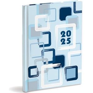 Dagplanner Organizer 2025 cm 15 x 21 gesloten januari-december 2025, vaste omslag