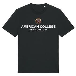 AMERICAN COLLEGE USA T-shirt, zwart, 16 jaar, casual, Zwart, 16 Jaar