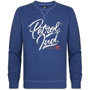 Petrol Industries Sweatshirt met ronde hals voor heren, Saffier, XL