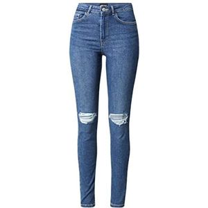 PIECES PCHIGHFIVE Flex MB629 DST JNS NOOS BC jeansbroek voor dames, medium blue denim, S