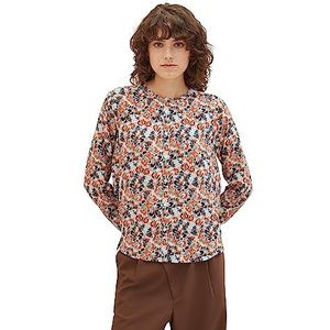 TOM TAILOR Damesblouse, 32369 - Small Grey Tie Dye Floral, 46