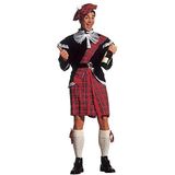 Widmann - Kostuum schot, jas met jabot, kilt, riem, strik voor kousen, hoed, carnaval, themafeest