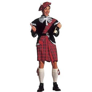 Widmann - Kostuum schot, jas met jabot, kilt, riem, strik voor kousen, hoed, carnaval, themafeest