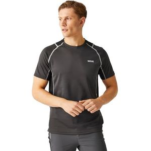 Regatta Virda IV T-shirt voor heren, Asgrijs/zwart, XL