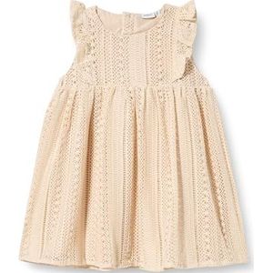 NAME IT Nmfhisilka Spencer zomerjurk voor meisjes, beige, 110 cm