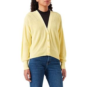 VERO MODA Gebreid vest voor dames, Lemon Meringue, S