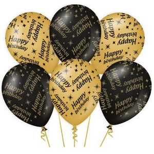 Classy Party Balloons - Happy Birthday, Pack of 6