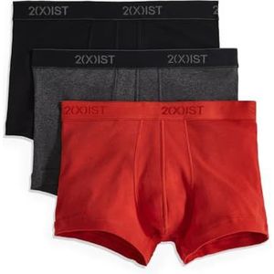 2(X) IST Heren Essential Cotton No Show Trunk 3-Pack - multi - S