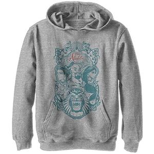 Disney jongens Aladdin Live Action - Vintage set van drie hoodie T-Shirt Atletische heide L