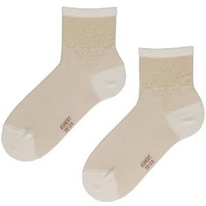KUNERT Dames Sokken ELEGANT ORNAMENT Fashion White 39-42, Wit 0010, 39-42 EU