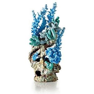 biOrb 71935 koraalrif ornament blauw – aquariumdecoratie in de vorm van een koraal voor het ontwerpen van betoverende onderwaterwerelden in biOrb-aquaria geschikt voor zoet water en zeewater
