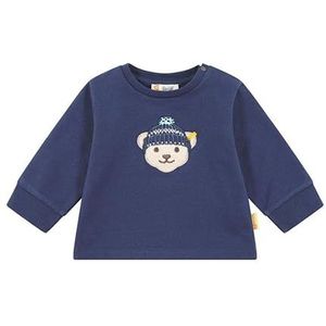 Steiff Sweatshirt voor baby's, jongens, effen, Crown Blue., 56 cm