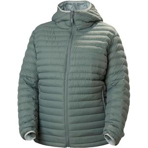 Helly Hansen Dames Sirdal Hooded Insulated Plus Jacket, 485 GRIJZE CACTUS, 3XL grote maten