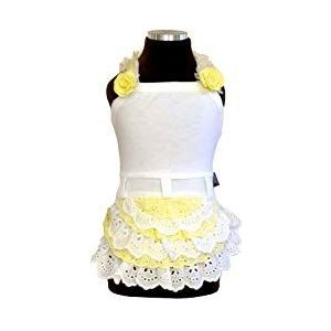 Trilly Tutti Brilli Alice Jersey jurk met balsem en bloemen geel L
