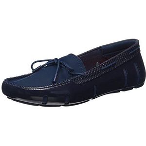 SWIMS Dames Lace Loafer Mocassin, Blauw Navy Python 340, 38.5 EU