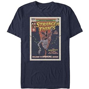 Netflix Stranger Things - Comic Cover Men's Crew neck T-Shirt Navy blue 3XL