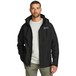 Eddie Bauer Men's Packable Rainfoil Jacket, Waterproof, Black, X-Large