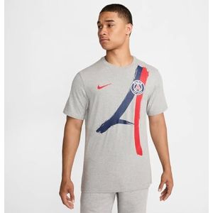 Nike PSG Shirt PSG M Nk Iconic Aw Tee, Dk Grey Heather, HF0826-063, XL