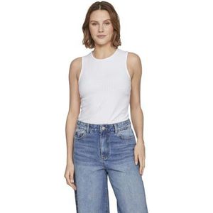 Vila Dames Viribini S/L Tank Noos Top, wit (bright white), XL