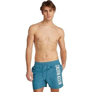 CK JEANS Heren MEDIUM DRAWSTRING Boardshorts, Blauw (Storm Blauw), 4XL, Blauw (Storm Blauw), 4XL Grote Maten