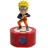 Teknofun - Naruto Shippuden - Lichtgevende Wekker - Zwart, Oranje, Geel - Werkt op 3 x AAA of USB-kabel (meegeleverd)