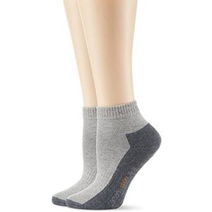 Camano Sportsokken voor heren, 5932, verpakking van 2 stuks, grijs (Grey 10), 39-42 EU