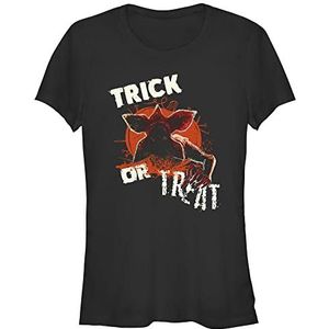 Stranger Things Dames Monster Pumpkin Short Sleeve T-Shirt, Zwart, S, zwart, S
