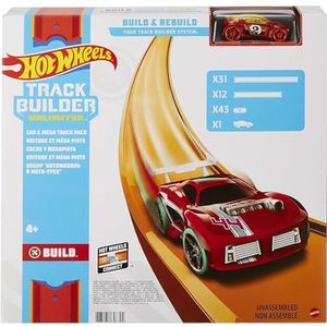 Hot Wheels FTL69 Auto- en Mega Track Pack, speelgoed autoracebaan vanaf 4 jaar