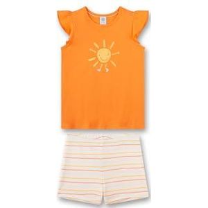 Sanetta meisjes pyjamaset, oranje, 92 cm