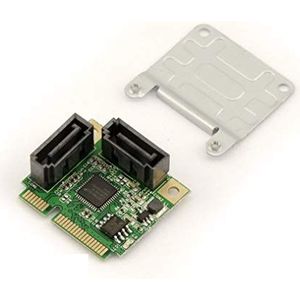 KALEA-INFORMATIQUE Mini PCI Express 2-poorts SATA 3.0-controllerkaart met ASM1061R-chipset en Raid-ondersteuning