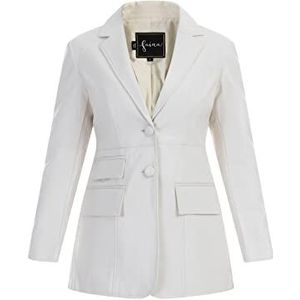 nascita Damesblazer van kunstleer 29026788-NA03, crème, XS, Crème, XS