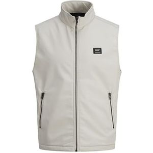Jack & Jones JJEBASIC Softshell BW Collar Noos Herenvest, Moonbeam, S, maanbeam, S
