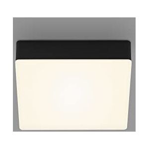 BRILONER - LED plafondlamp frameless, LED plafondlamp, LED opbouwlamp, warm witte kleurtemperatuur, 157x157x36 mm, zwart