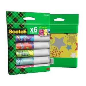 Scotch Permanente lijmstift, 8 g, 6 pennen + 1 blikje verzameldoos, veilige en kindvriendelijke lijm voor kunst en knutselwerk, sterke lijm voor school en kantoorbenodigdheden