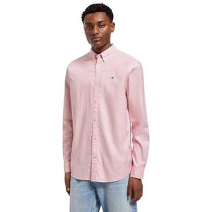 Scotch & Soda Oxford shirt voor heren, Tropisch roze/witte streep, S