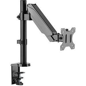 RICOO Monitorhouder tafel gasveer voor 17-32 inch, VESA tafelhouder, monitorarm TS9511, monitorhouder, 1 monitor, arm, beeldschermhouder, beeldschermhouder, armen voor computermonitoren