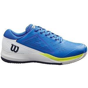 Wilson Heren Rush Pro Ace Clay tennisschoen, Lapis Blauw Wit Veiligheid Geel, 6.5 UK
