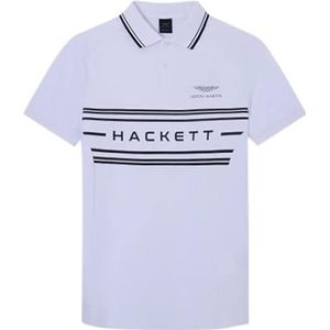Hackett London Heren Amr Chest Panel Polo Shirt, zwart (black) A, M