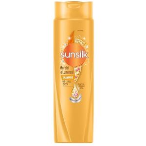 Sunsilk, Zachte en glanzende shampoo, anti-frizz-shampoo, geeft zacht en niet-vettig haar, actieve fusion-formule met argan- en amandelolie, keratine en biotine, 250 ml