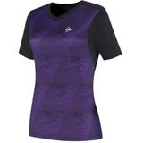 DUNLOP Game Tee 1 voor Dames, Zwart/Violet Indigo, XS