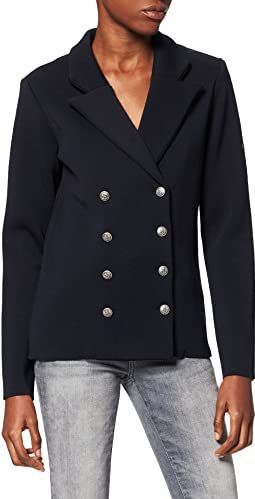 Armor-Lux - Damesjack - Dubbele Knopen - Gebreid - Zwart