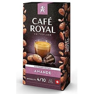 Café Royal Flavoured Edition Almond 100 capsules van aluminium, compatibel met Nespresso (R)*; intensiteit: 4/10; (10 x 10 stuks)