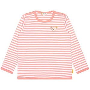 Steiff Meisjes-T-shirt met lange mouwen, zonder knijpend T-shirt, Salmon Rose, 116 cm