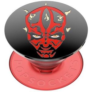 PopSockets: PopGrip - Uittrekbare Greep en Standaard voor Smartphones en Tablets met een Verwisselbare PopTop - Enamel Darth Maul
