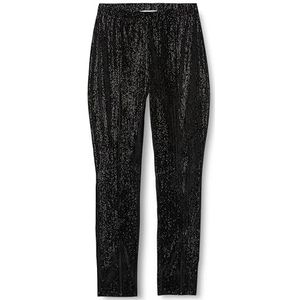 Desires Fenya legging met hoge taille voor dames, Zwart Metallic, S