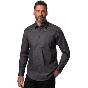 JP 1880, Heren grote maten, hemd, FLEXNAMIC®, zwart, XXL