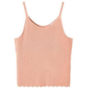 NAME IT Meisjes Nkffifalma Knit Strap Top Trui, Peach Nectar, 134/140 cm