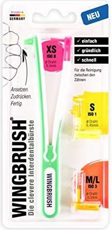 WINGBRUSH® Interdentale borstel starterset incl. 3 x wisselborstels | bekend van ""Die Höhle der Löwen